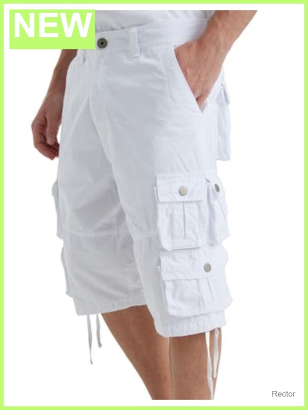 Mens Cargo Shorts Long Capri Below Knee 3/4 Relaxed Fit with Pockets